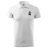 Da Oid Sinzer Bulldog Polo Shirt Herren Weiss Murnau Front